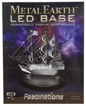 LED Metal Earth Display Base - White Light