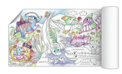 Coloring poster Dinosaurs