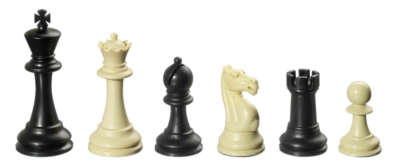 Nerva, KH 95 mm, plastic chess pieces, weighted