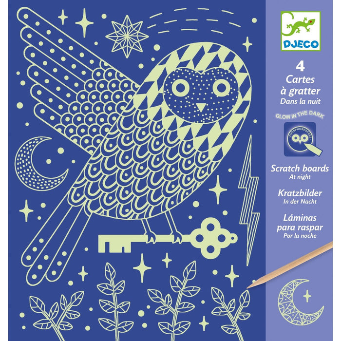 Scratch cards: At night