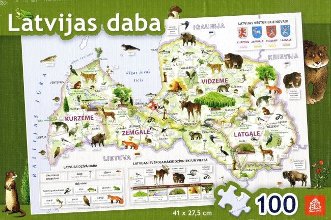 Puzle Latvijas daba (100 gabali)