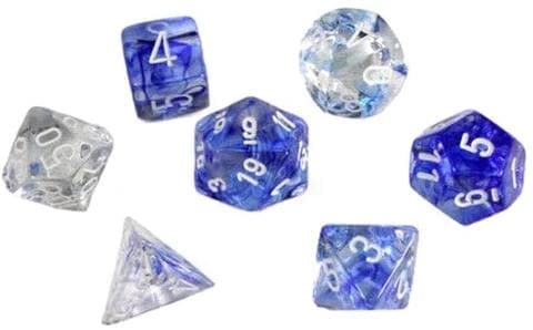 Chessex Nebula Dark Blue w/ White dice set