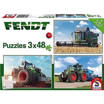 Puzzle - Tractors, 3x48 pcs