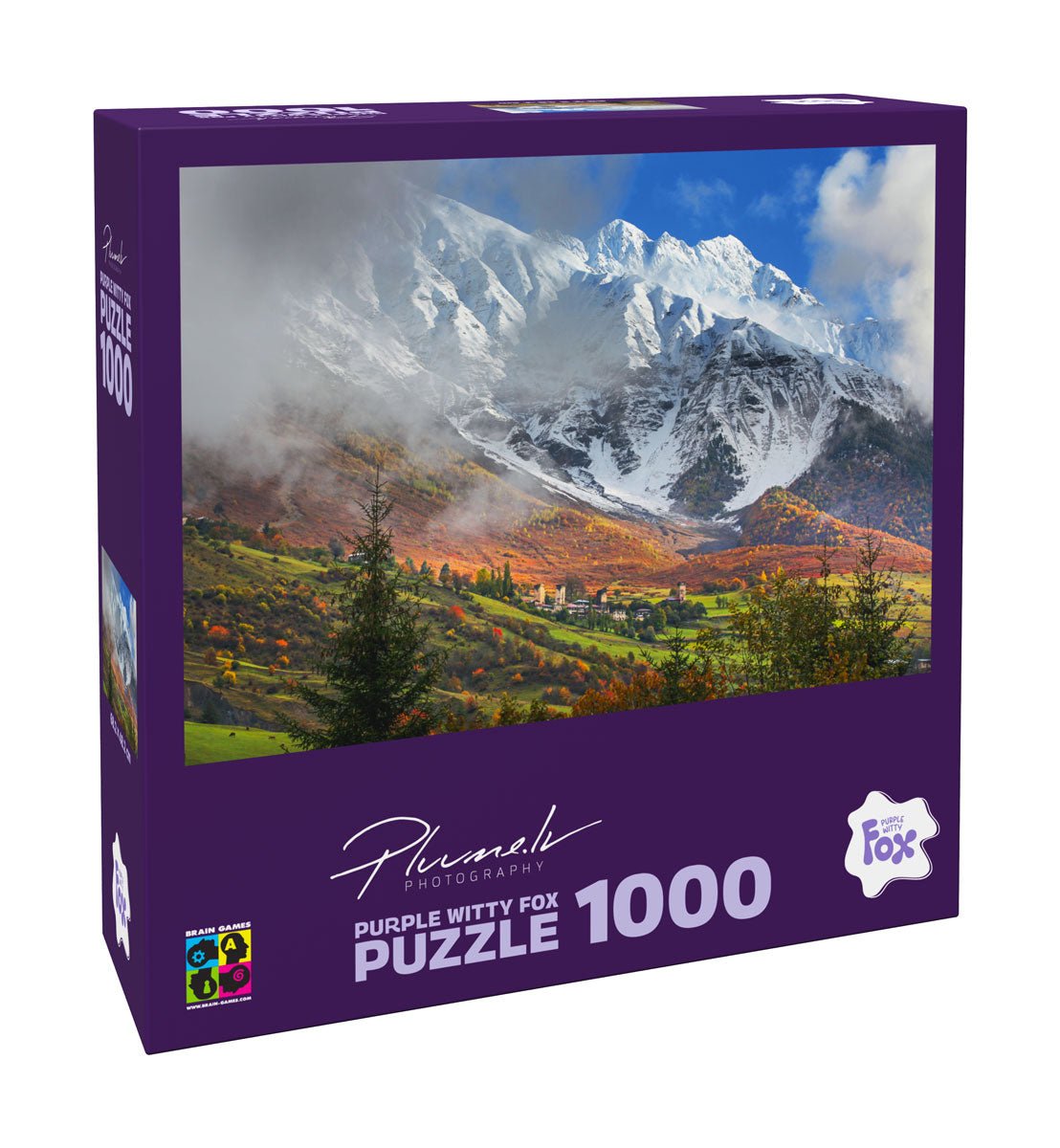 Purple Witty Fox 1000 Puzle Mārtiņš Plūme, Gruzija, Kaukāzu kalni