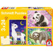 Puzzle: Panda, lama, sloth (3 x 24gb), puzzle