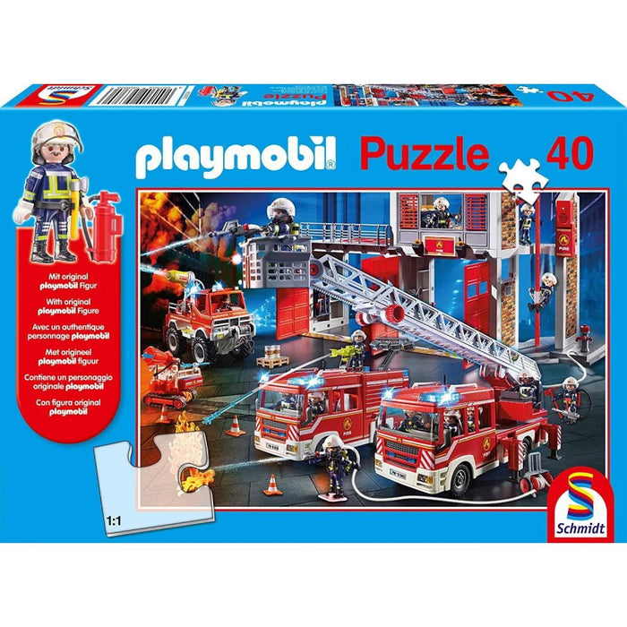 Puzle 40 - Playmobil, Firebrigade