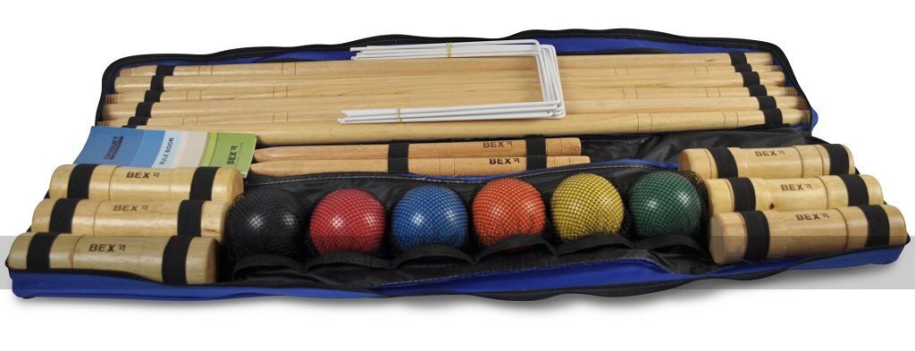Bex Croquet Pro 6 spēlētāju komplekts ar somu