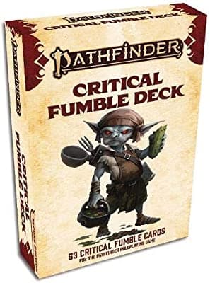 Pathfinder P2 Critical Fumble Deck