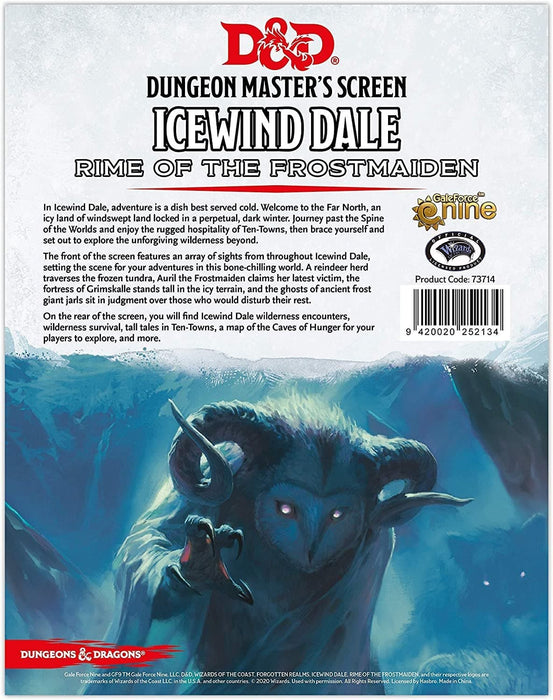 D&D 5th DM: Screen Icewind Dale
