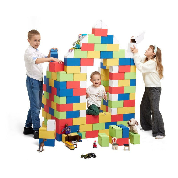 GIGI Bloks 200XXL milzu rotaļkluči (Krāsaini)