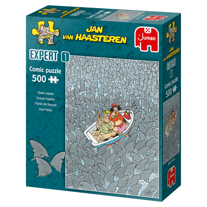 Puzle 500 Jan van Haasteren - Shark Mania