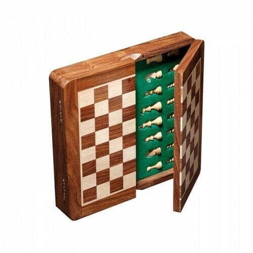 Magnetic wooden chess set, 25 mm