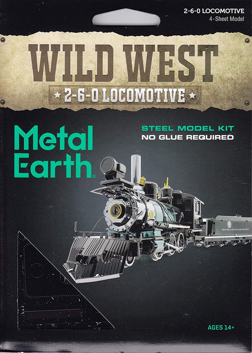 Metal Earth - Wild West 2-6-0 Locomotive, constructor