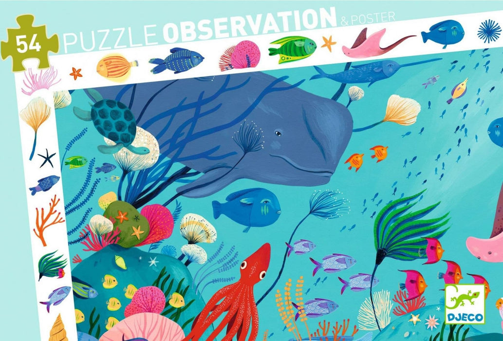 Observation Puzzles: Aquatic, 54, puzle bērniem