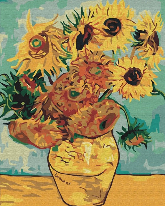PBN classic - Sunflowers. Van Gogh