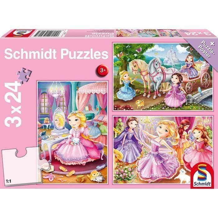 Puzle 24x3 - Fairytale Princesses