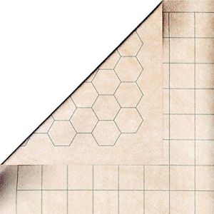 Mat Battle 1.5" Squares &amp; Hexes Reversib