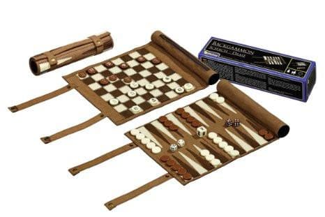 Šahs, Dambrete un Bekgemons, 25 mm, galda spēle