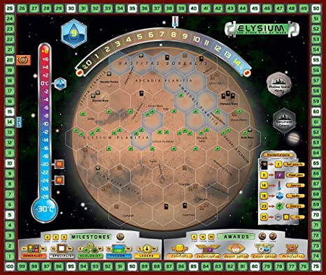 Terraforming Mars: Hellas & Elysium (paplašinājums), galda spēle