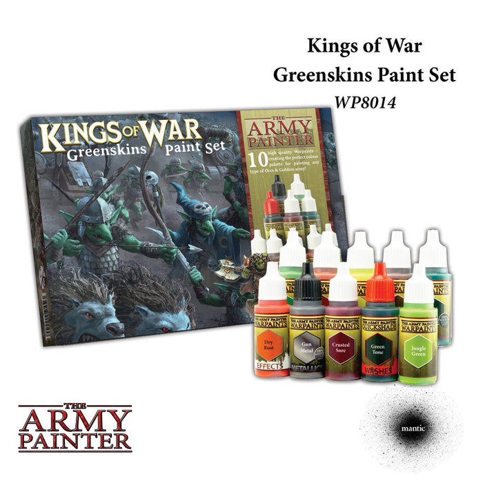 Kings of War Greenskins krāsu komplekts