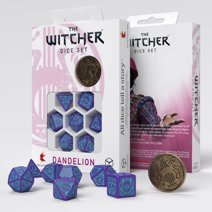 THE WITCHER DISE SET. DANDELION - HALF A CENTURY OF POETRY