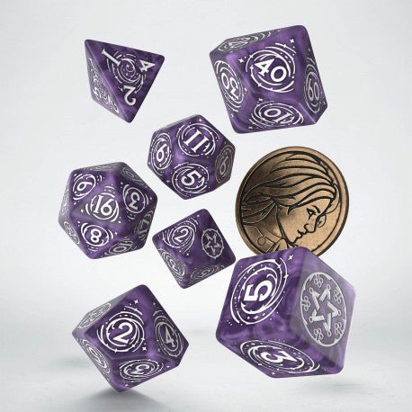 THE WITCHER DICE SET. YENNEFER LILAC AND GOOSEBERRIES